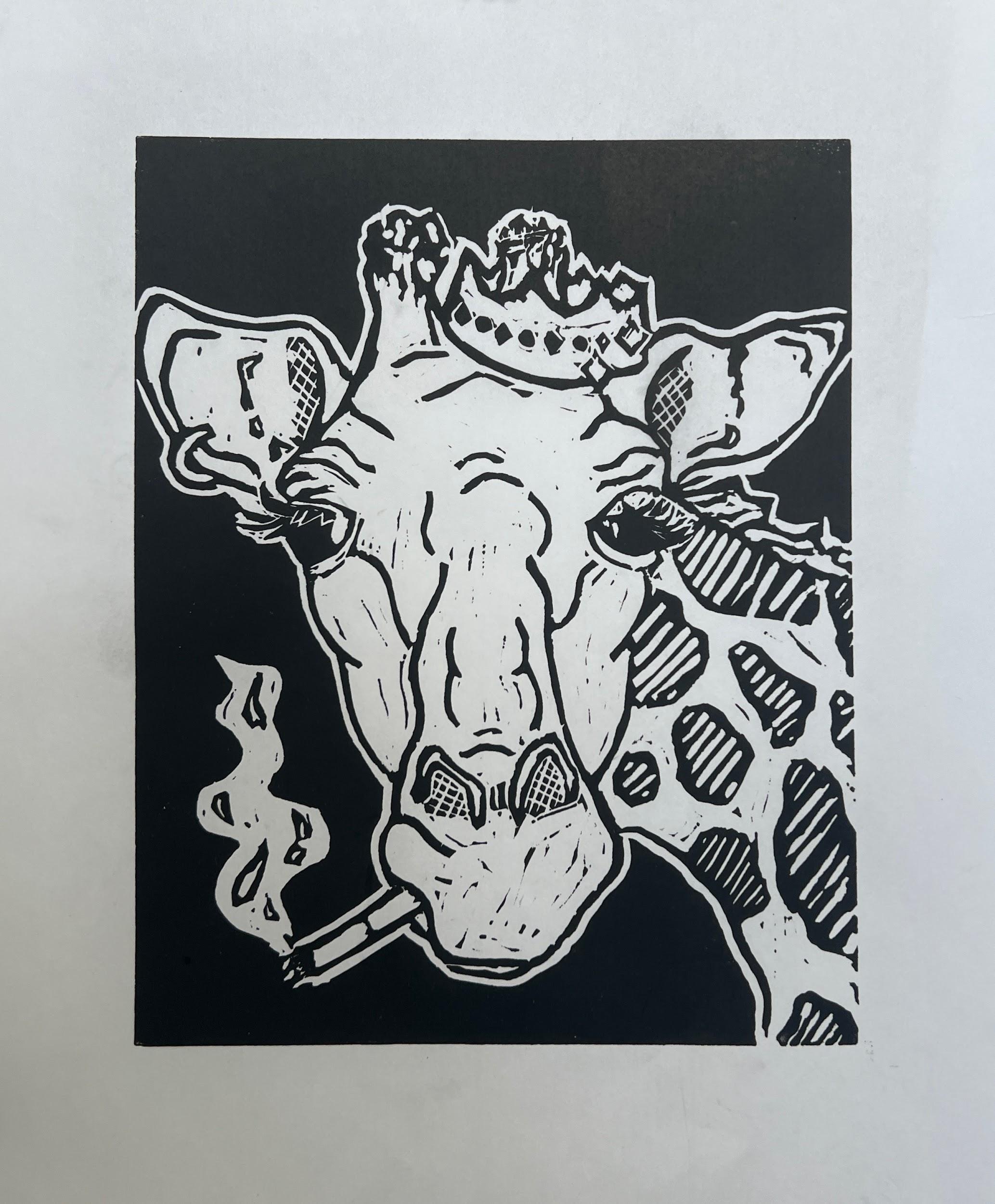 High Society — Linocut print, 2/5 by Ayala Levy