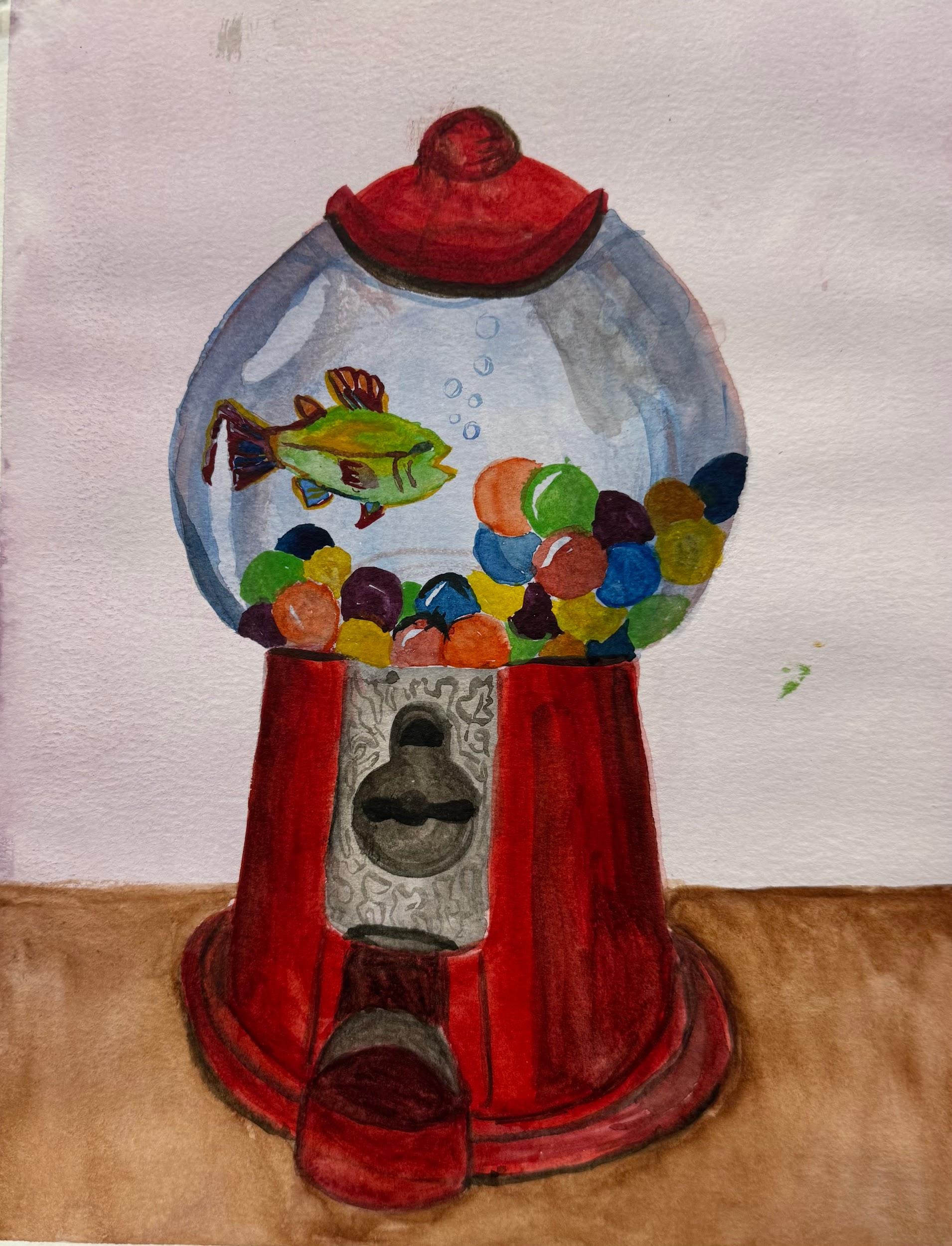 25 Cent World — Watercolor by Ayala Levy